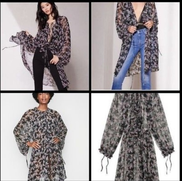 ⬇️Victoria's Secret Bohemian Sheer Kimono/Robe - Picture 3 of 8